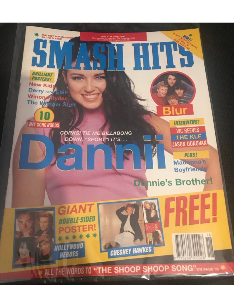 Smash Hits Magazine - 1991 01/05/91 (Dannii Minogue Cover)