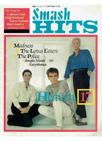 Smash Hits Magazine - 1983 01/09/83