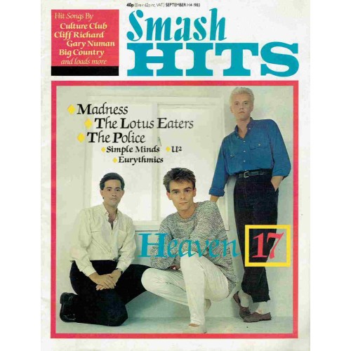 Smash Hits Magazine - 1983 01/09/83