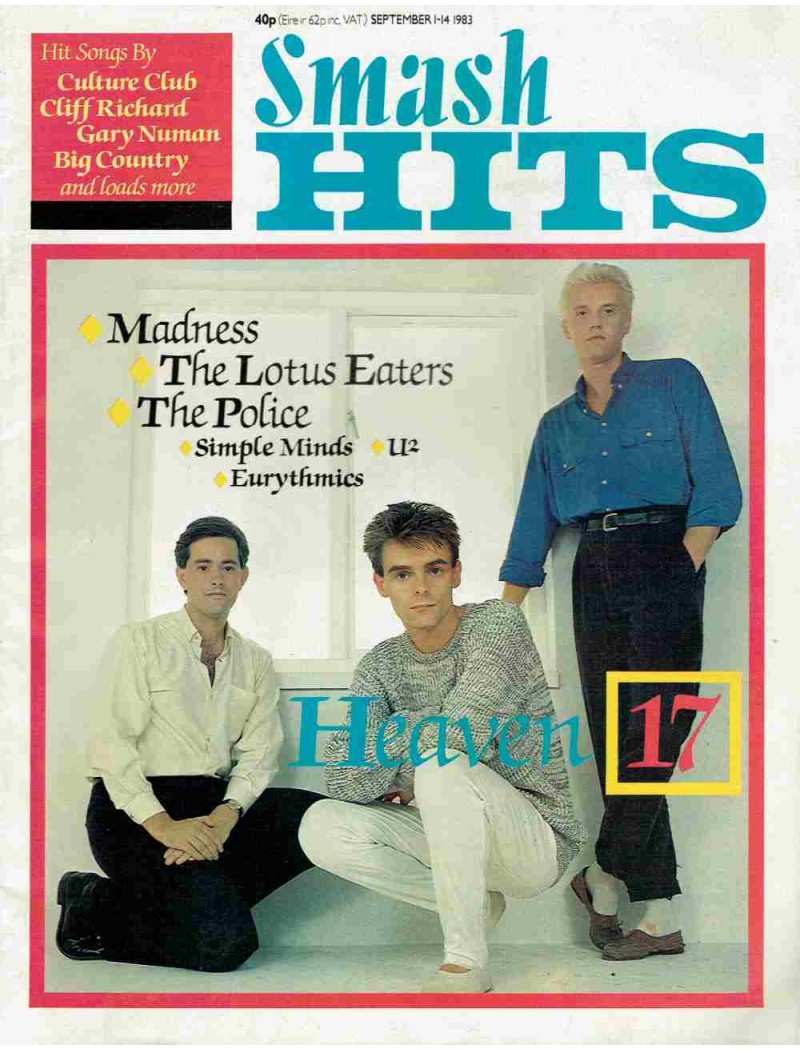 Smash Hits Magazine - 1983 01/09/83