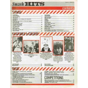 Smash Hits Magazine - 1983 01/09/83