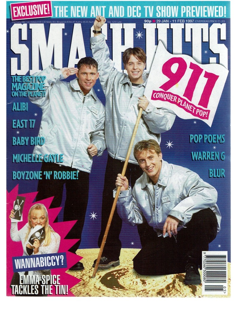 Smash Hits Magazine 29th January 1997 911 Emma Bunton Ant & Dec Blur