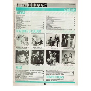 Smash Hits Magazine - 1984 02/02/84