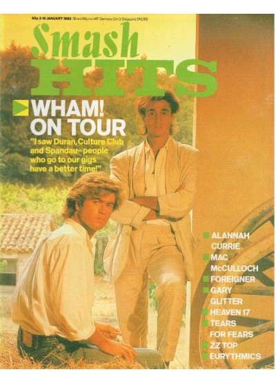 Smash Hits Magazine 3rd January 1985