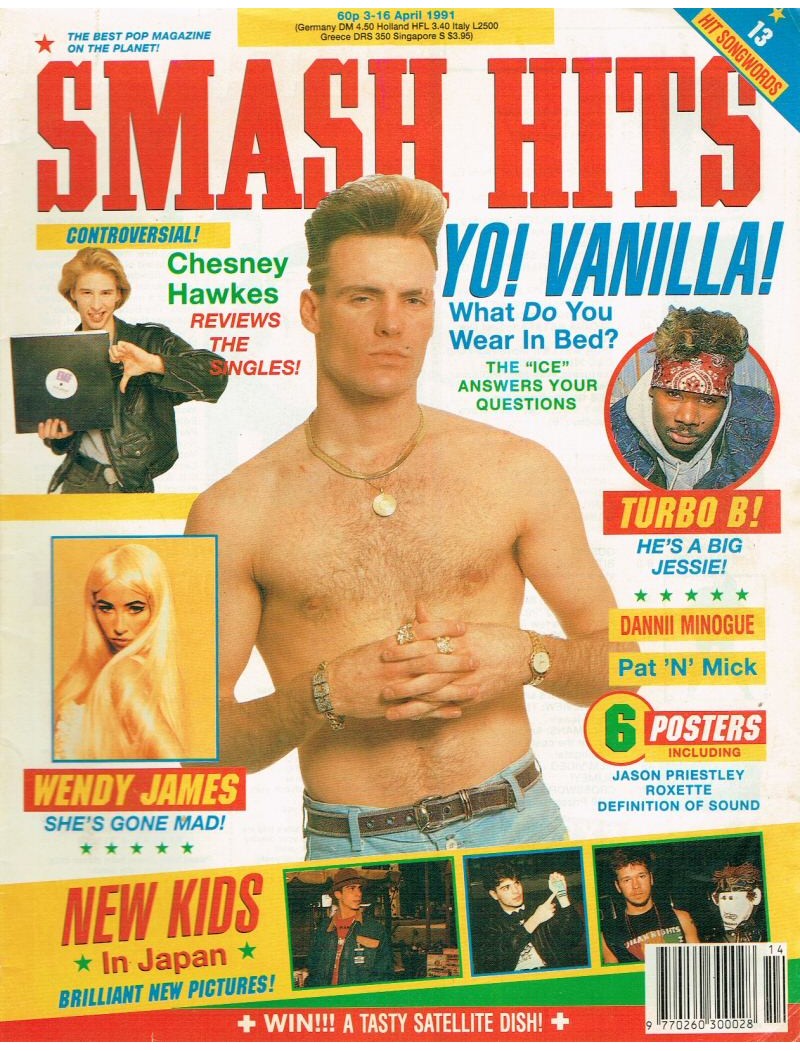Smash Hits Magazine - 1991 03/04/91 (Vanilla Ice Cover)
