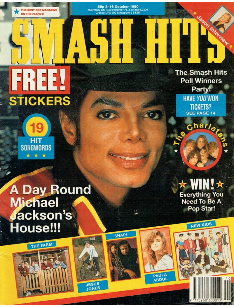 Smash Hits Magazine 3rd October 1990 (Michael Jackson Cover) Smash Hits Magazine 3rd October 1990 (Michael Jackson Cover)
