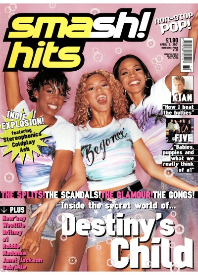 Smash Hits Magazine 4th April 2001