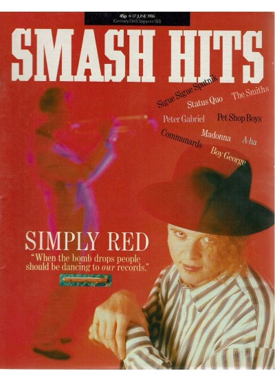 Smash Hits Magazine 4th June 1986 
