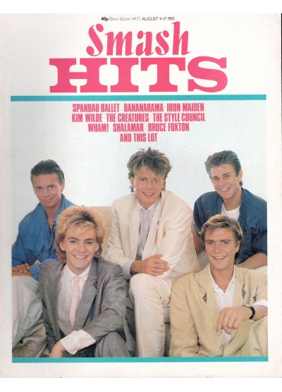 Smash Hits Magazine - 1983 04/08/83