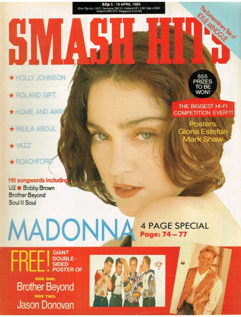 Smash Hits Magazine - 1989 05/04/89 (Madonna Cover)