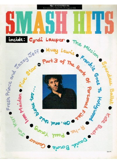 Smash Hits Magazine - 1986 05/11/86