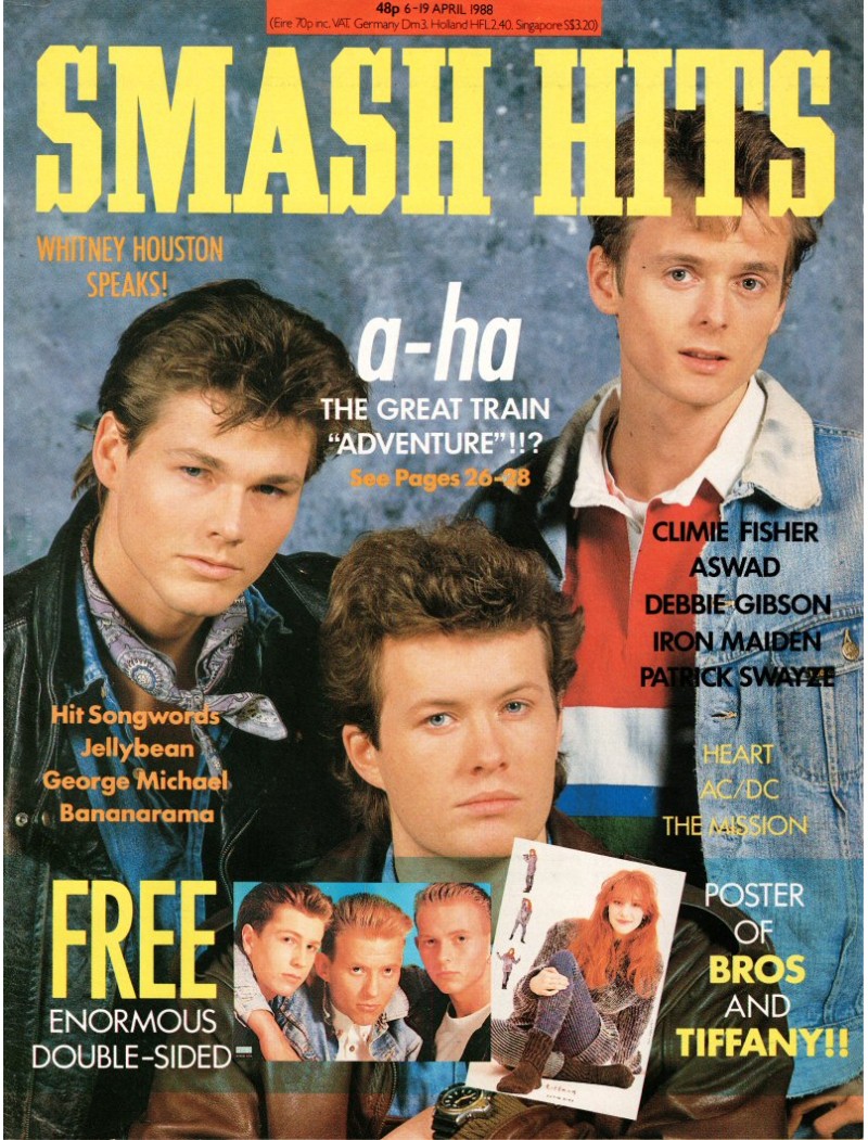 Smash Hits Magazine - 1988 06/04/88 (Aha Cover)