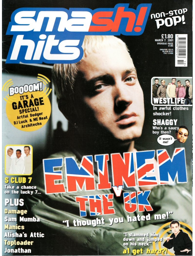 Smash Hits Magazine 7th March 2001 Smash Hits Magazine 7th March 2001