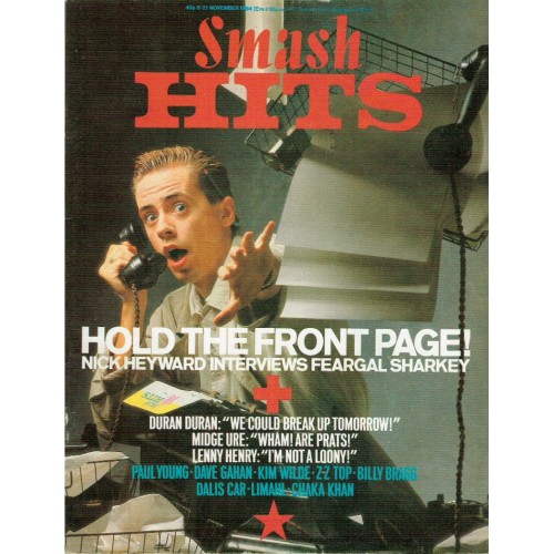 Smash Hits Magazine - 1984 08/11/84 Nick Heyward