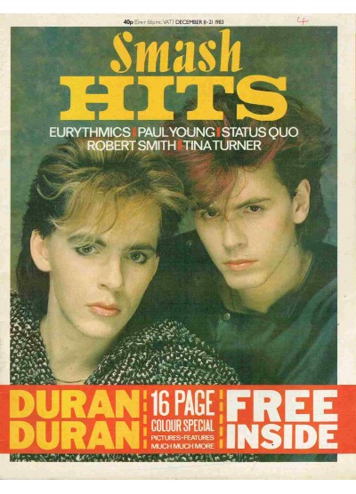 Smash Hits Magazine - 1983 08/12/83