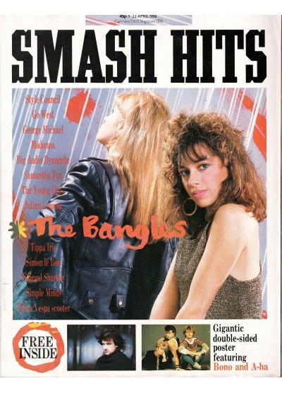Smash Hits Magazine 9th April 1986 