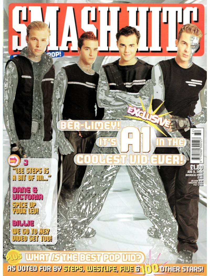 Smash Hits Magazine 9th August 2000