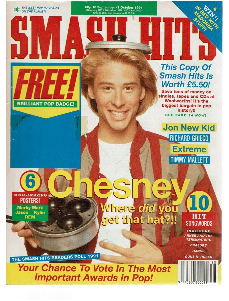 Smash Hits Magazine - 1991 18/09/91