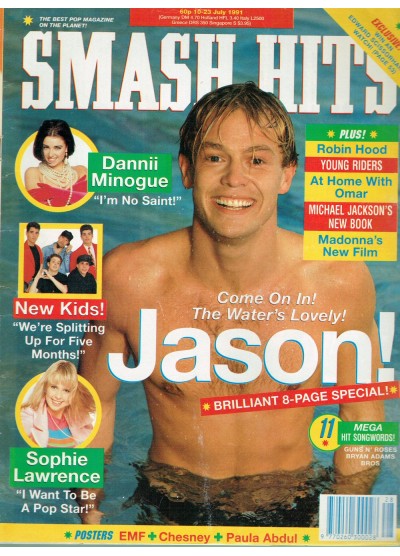 Smash Hits Magazine - 1991 10/07/91 (Jason Donovan Cover)