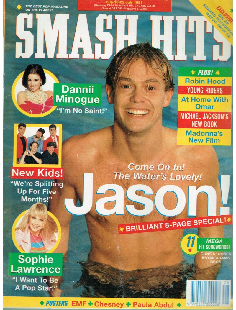 Smash Hits Magazine - 1991 10/07/91 (Jason Donovan Cover)