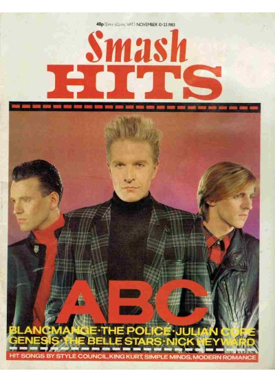 Smash Hits Magazine - 1983 10/11/83
