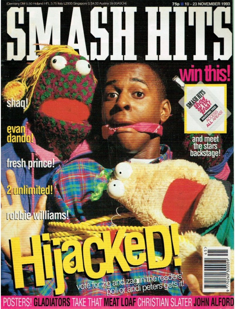 Smash Hits Magazine - 1993 10/11/93 Smash Hits Magazine - 1993 10/11/93