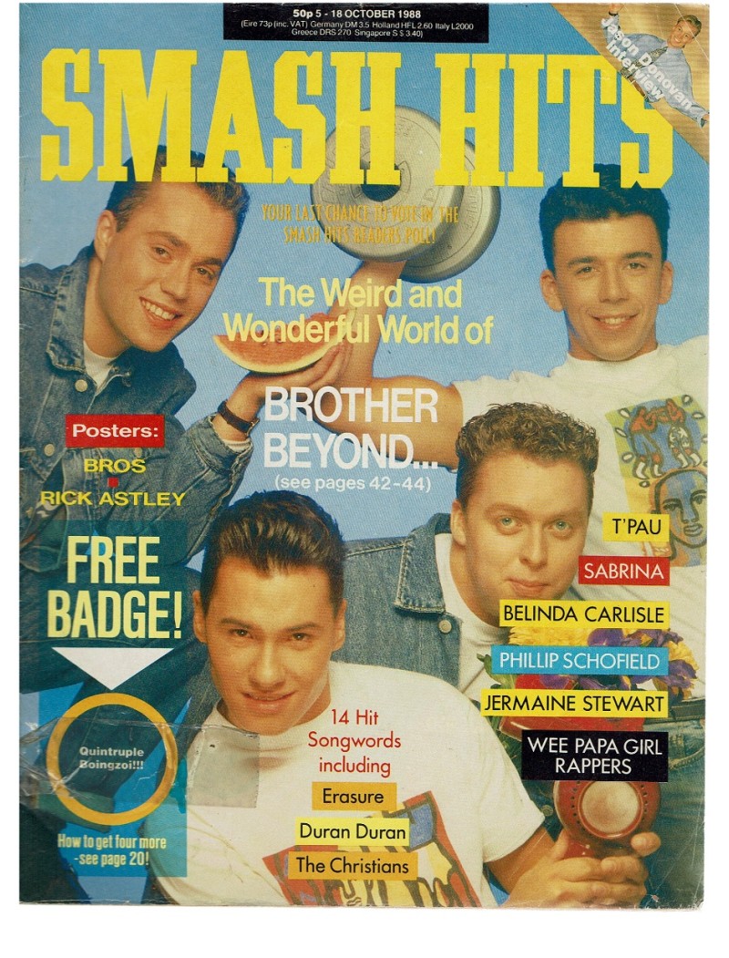 Smash Hits Magazine - 1988 05/10/88