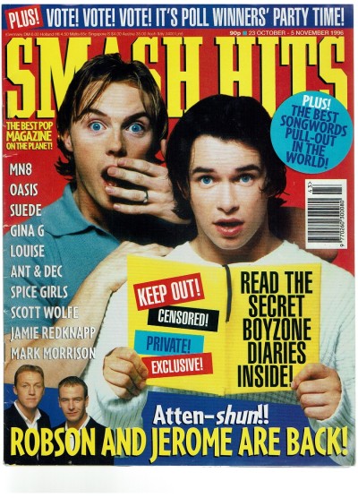 Smash Hits Magazine - 23rd October 1996