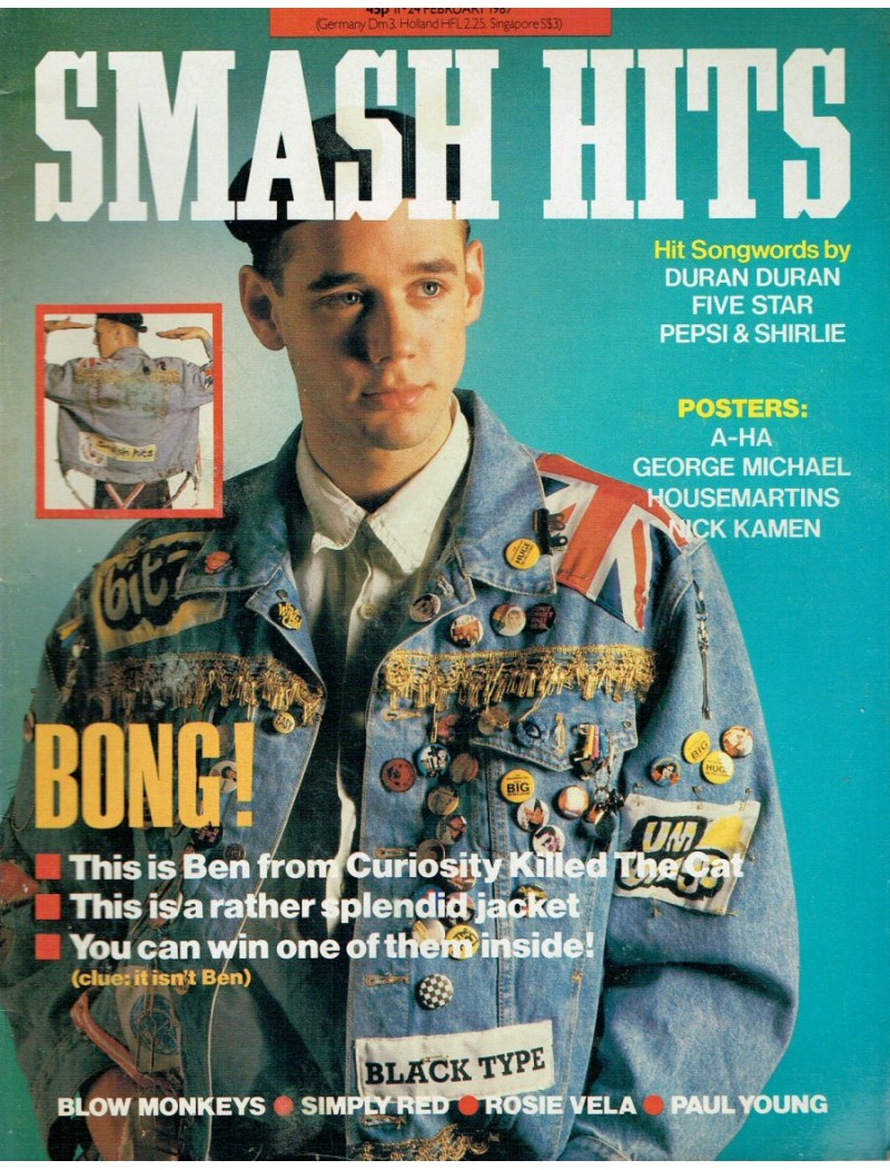 Smash Hits Magazine - 1987 11/02/87 (Curiosity Killed the Cat)