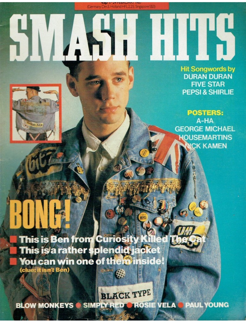 Smash Hits Magazine 11th February 1987 (Curiosity Killed the Cat)