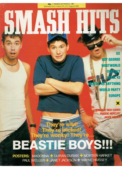 Smash Hits Magazine 11th March 1987 (Beastie Boys Cover)