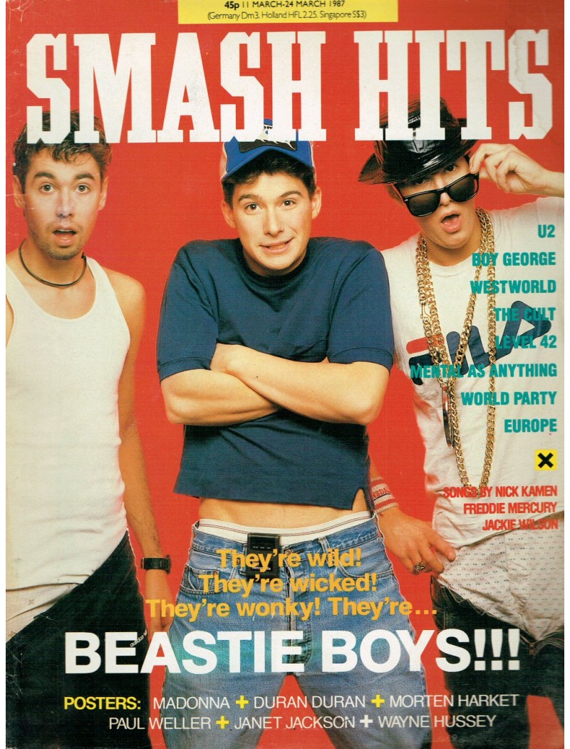 Smash Hits Magazine 11th March 1987 (Beastie Boys Cover) Smash Hits Magazine 11th March 1987 (Beastie Boys Cover)
