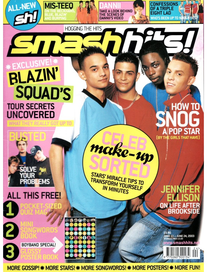 Smash Hits Magazine 11th June 2003 Smash Hits Magazine 11th June 2003