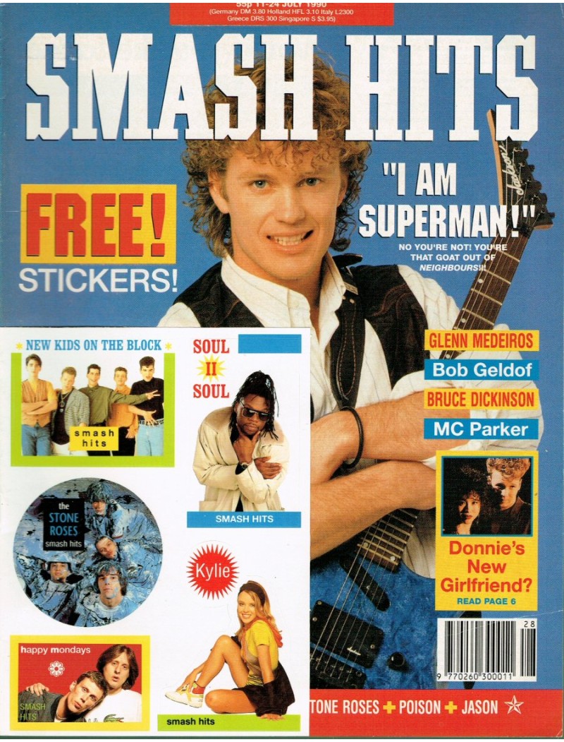 Smash Hits Magazine 11th July 1990 (Craig McLachlan) Smash Hits Magazine 11th July 1990 (Craig McLachlan)