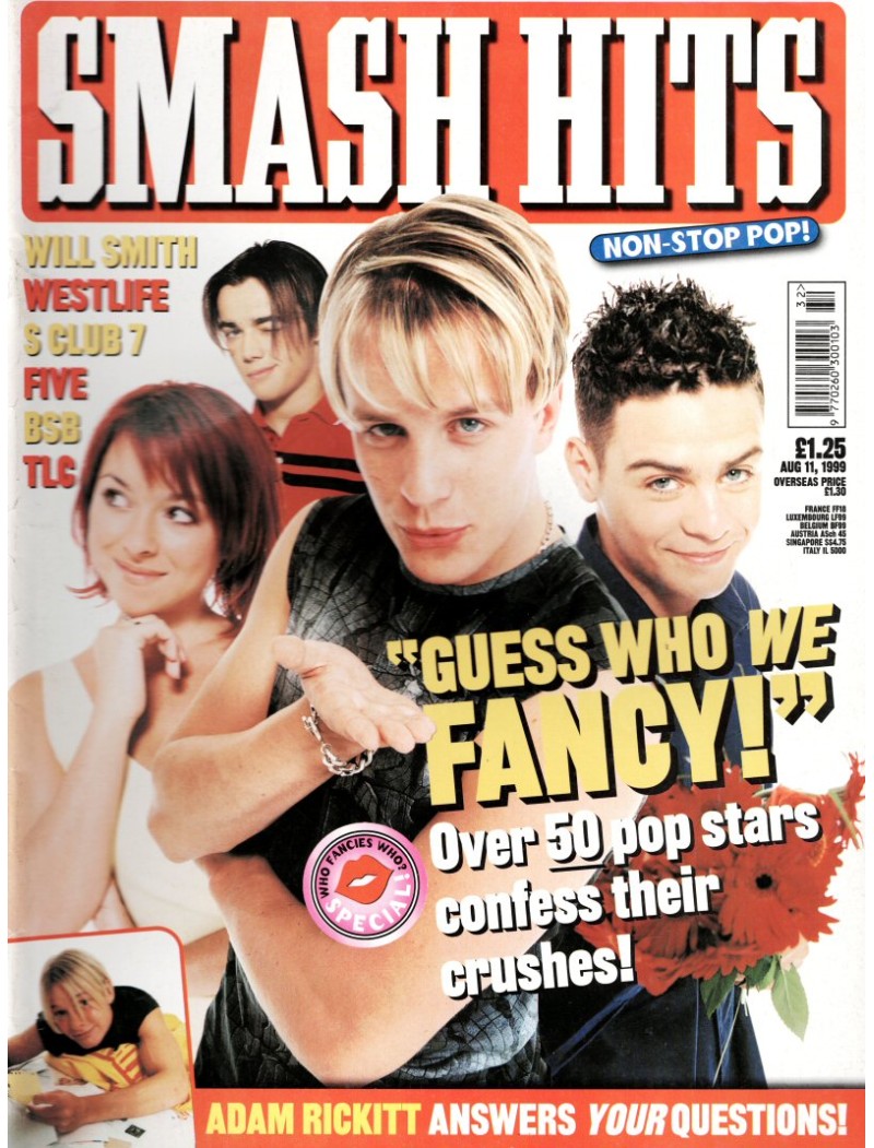 Smash Hits Magazine - 1999 11th August 1999 Smash Hits Magazine - 1999 11th August 1999