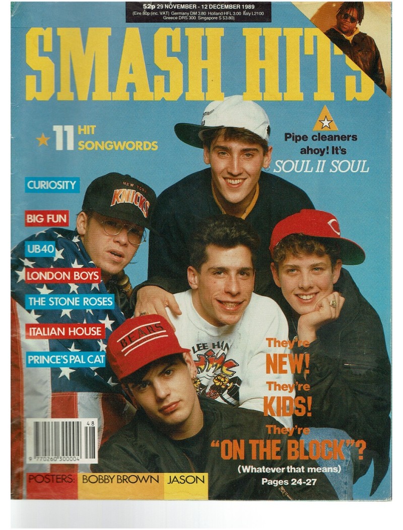 Smash Hits Magazine - 1989 29/11/89