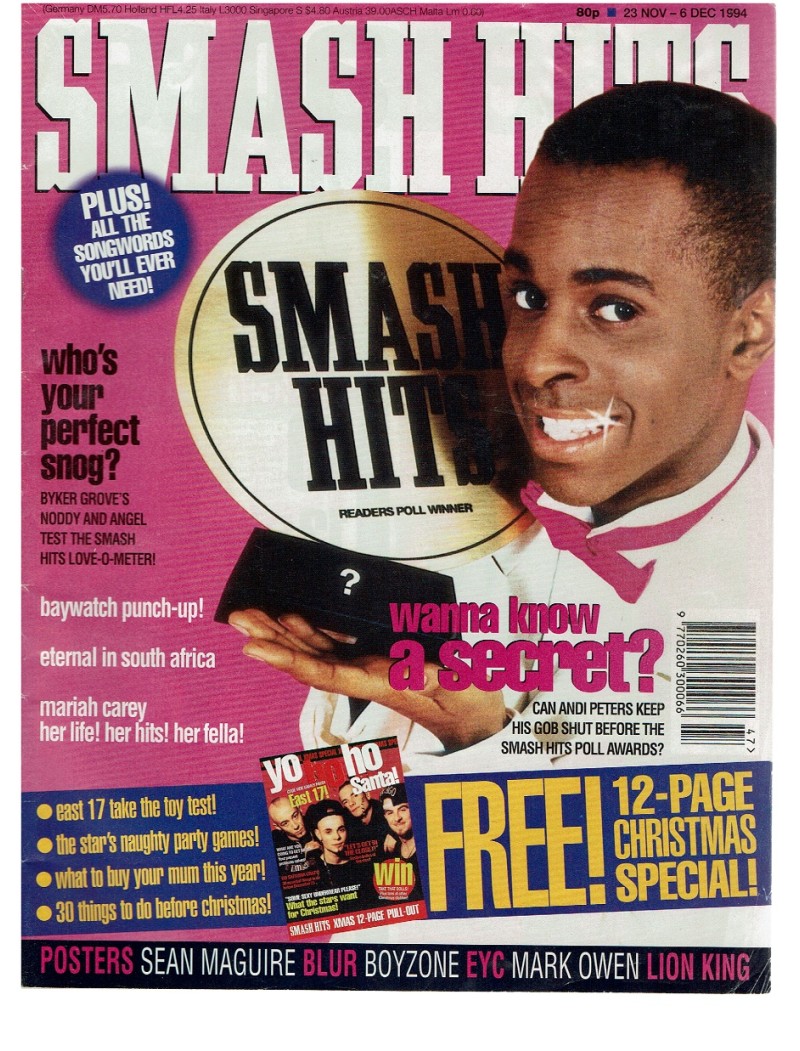 Smash Hits Magazine - 1994 23/11/94