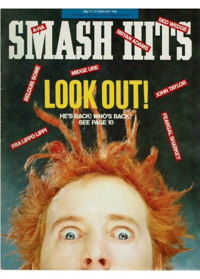 Smash Hits Magazine - 1986 12/02/86