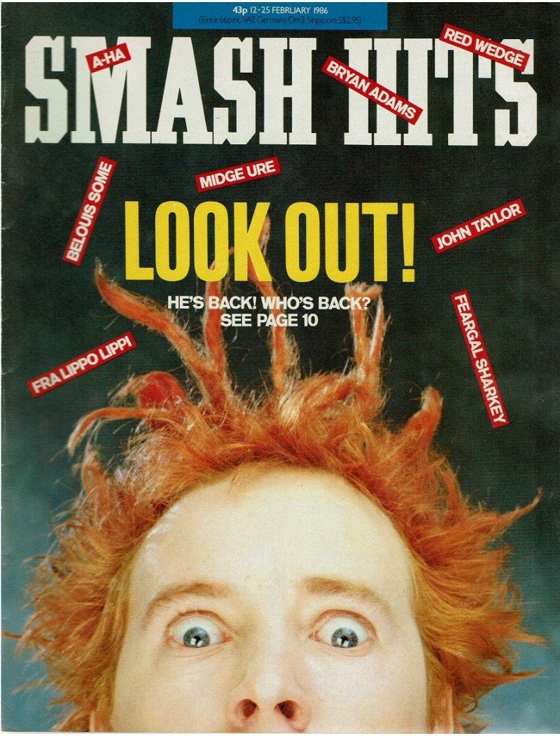 Smash Hits Magazine - 1986 12/02/86