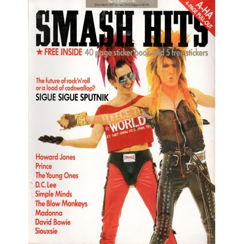 Smash Hits Magazine - 1986 12/03/86