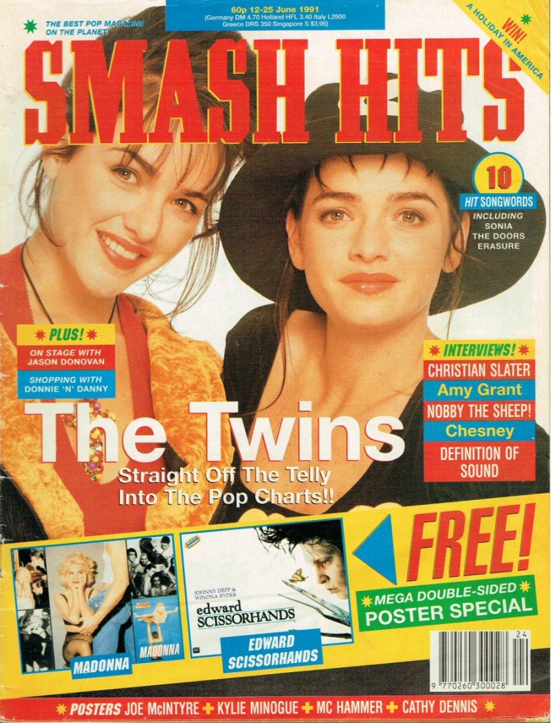 Smash Hits Magazine - 1991 12/06/91 (Gayle & Gillian Blakeney)