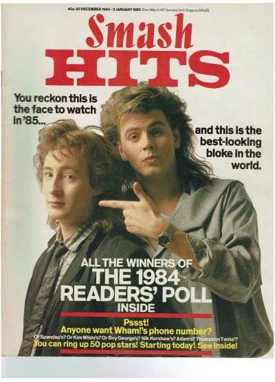 Smash Hits Magazine - 1985 20/12/85