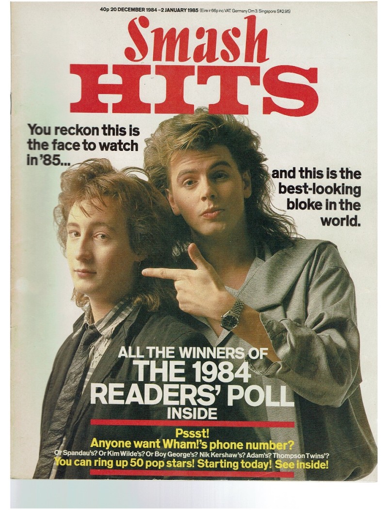 Smash Hits Magazine - 1985 20/12/85