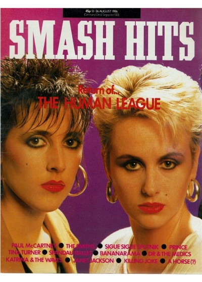 Smash Hits Magazine - 1986 13/08/86