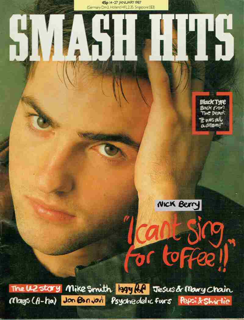 Smash Hits Magazine 14th January 1987 