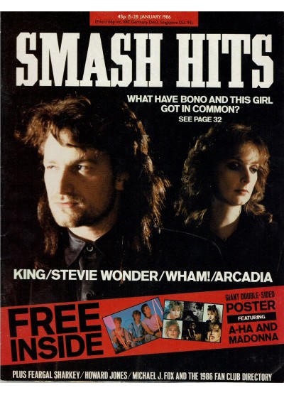 Smash Hits Magazine 15th January 1986 