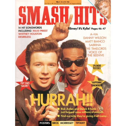 Smash Hits Magazine - 1988 15/06/88 (Rick Astley Cover)