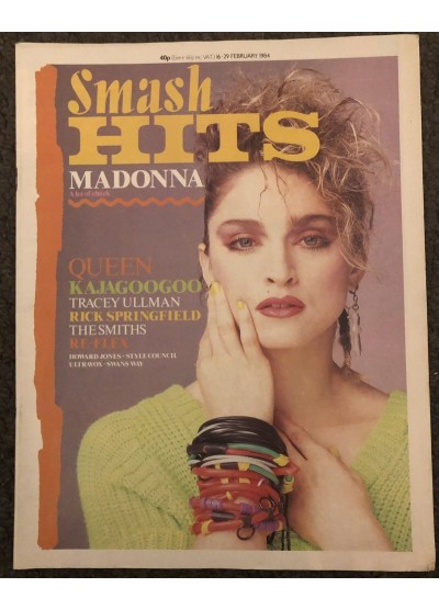 Smash Hits Magazine - 1984 16/02/84