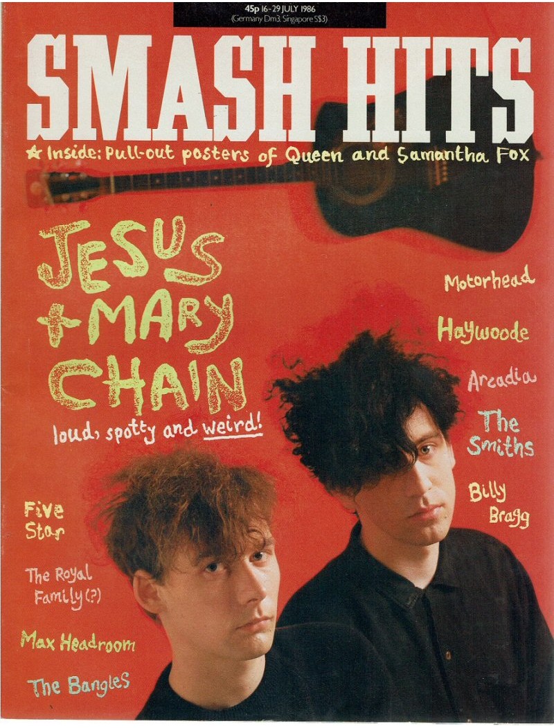Smash Hits Magazine - 1986 16/07/86
