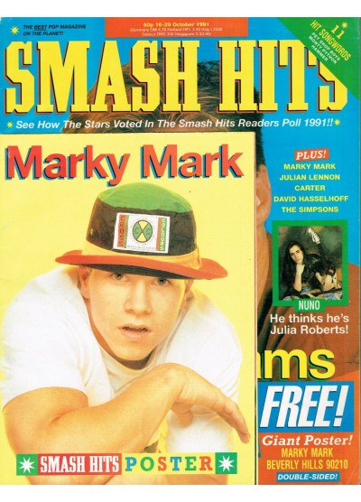 Smash Hits Magazine 16th October 1991 (Bryan Adams)